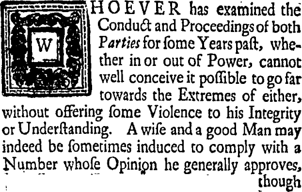 Ein Schwarz-Weiß-Foto eines Mannes im Anzug und Krawatte mit Text und Logo in der Mitte, das politische Verhaltensweise und Integrität diskutiert.