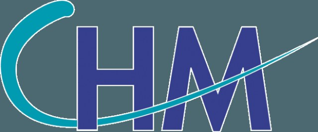 Blauer Text "Personalmanagement"-Logo auf weißem Hintergrund.