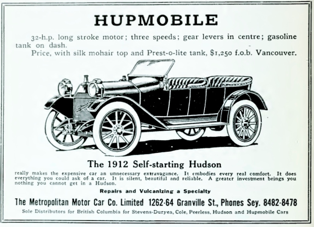 Eine Werbung mit einem Auto und begleitendem Text.