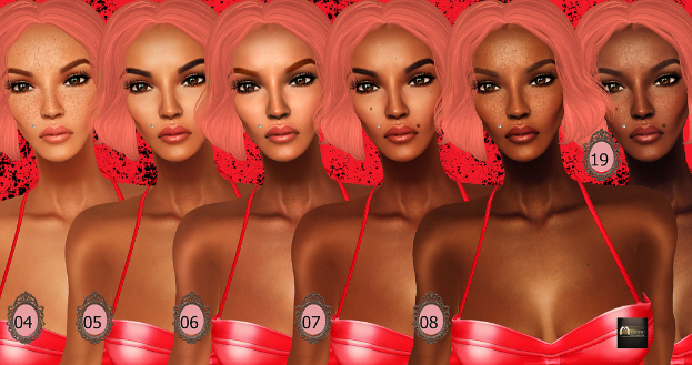 Eine animierte Abbildung mehrerer Frauen, die nebeneinander stehen und einander ähneln, mit Zahlen von 04 bis 08 und 19 auf ihren Gesichtern.